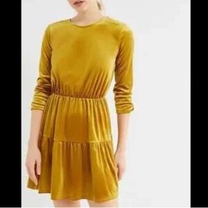 Urban Outfitters Mustard Long Sleeve Dress